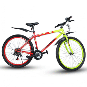 Duranta Steel Multi Speed Signature Bicycle 26" - Red & Yellow